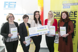 V.l.: Natascha Fux, Andrea Maierhofer, Cristina Herráez Muñoz, Bettina Fauster, Teresa Melchart.