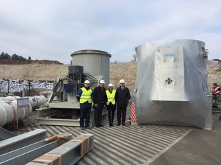 vrnl: Helmut Kolba, Marion Mitsch, Wolfgang Lashofer (Andritz AG), Gerhard Zauner (Andritz AG)