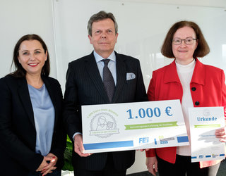 1.000 Euro statt Blumen 2018 Francoise Porchet Scheck