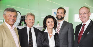  v.l. Walter Krahl (Ruefa), Bernd Schäppi (Austrian Energy Agency), Brigitte Liebenberger (GfK Austria), Stefan Mödritscher (Morawa), Manfred Missbach (Unternehmensberater)